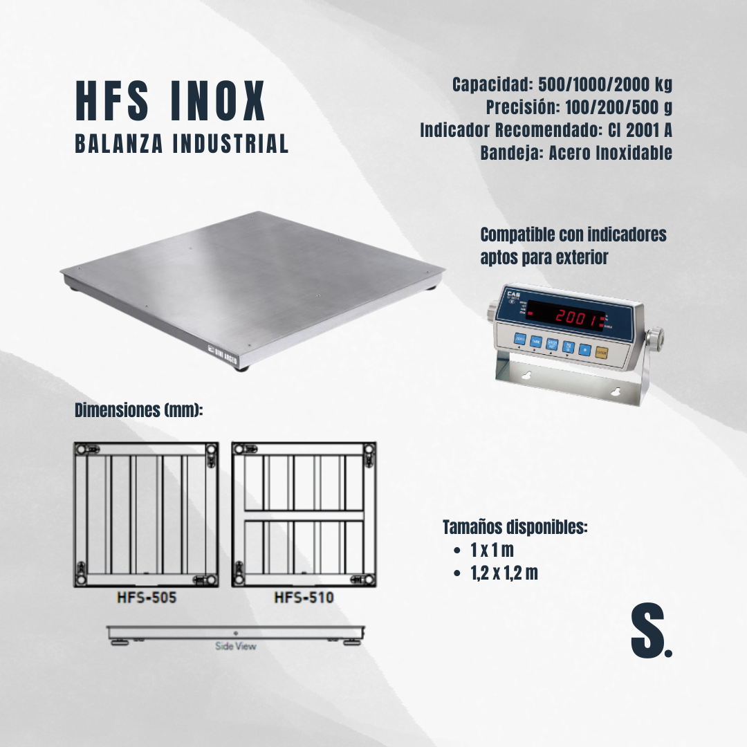 HFS INOX | Balanza Industrial de Alto Tráfico para exteriores