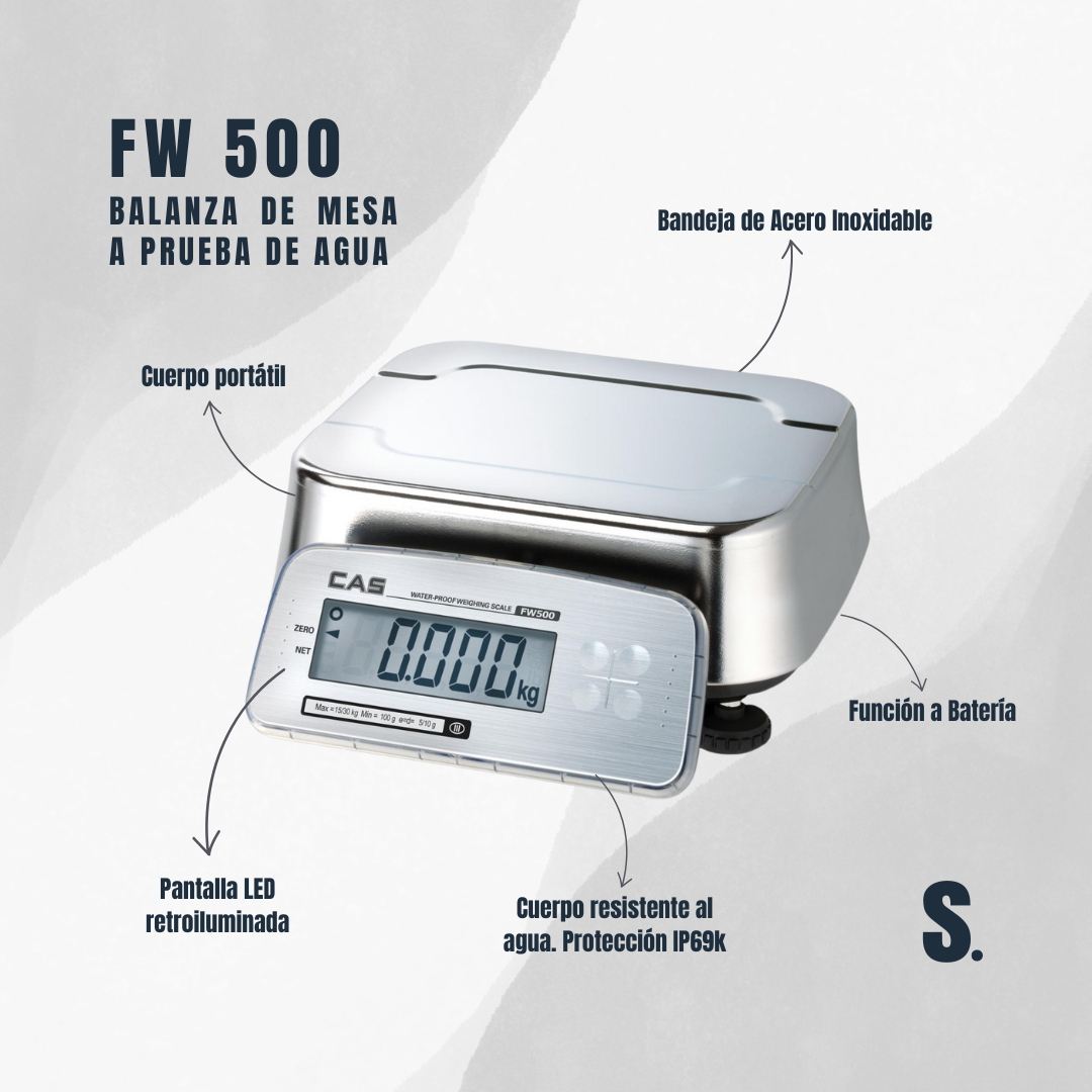 FW 500 | Balanza a prueba de agua