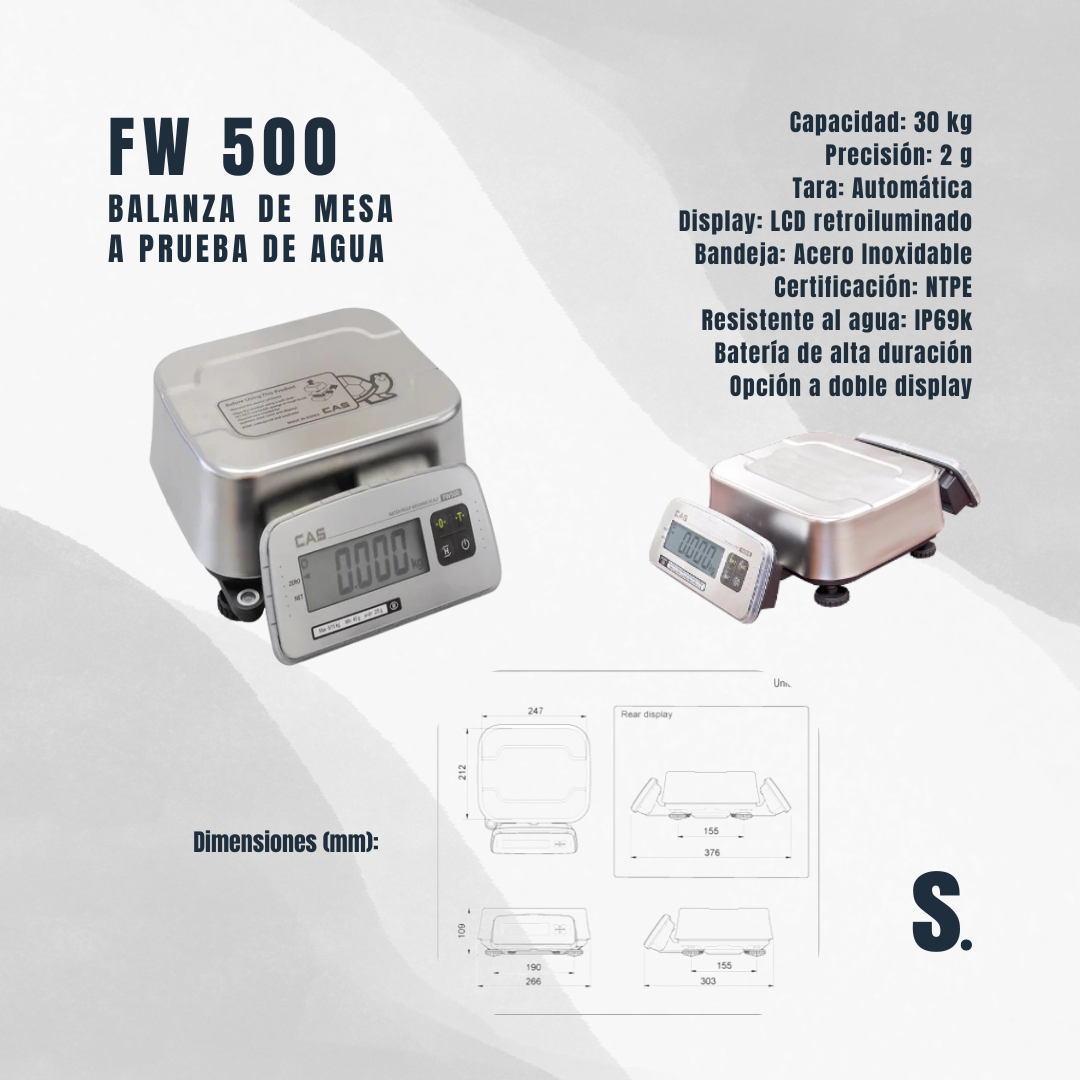 FW 500 | Balanza a prueba de agua