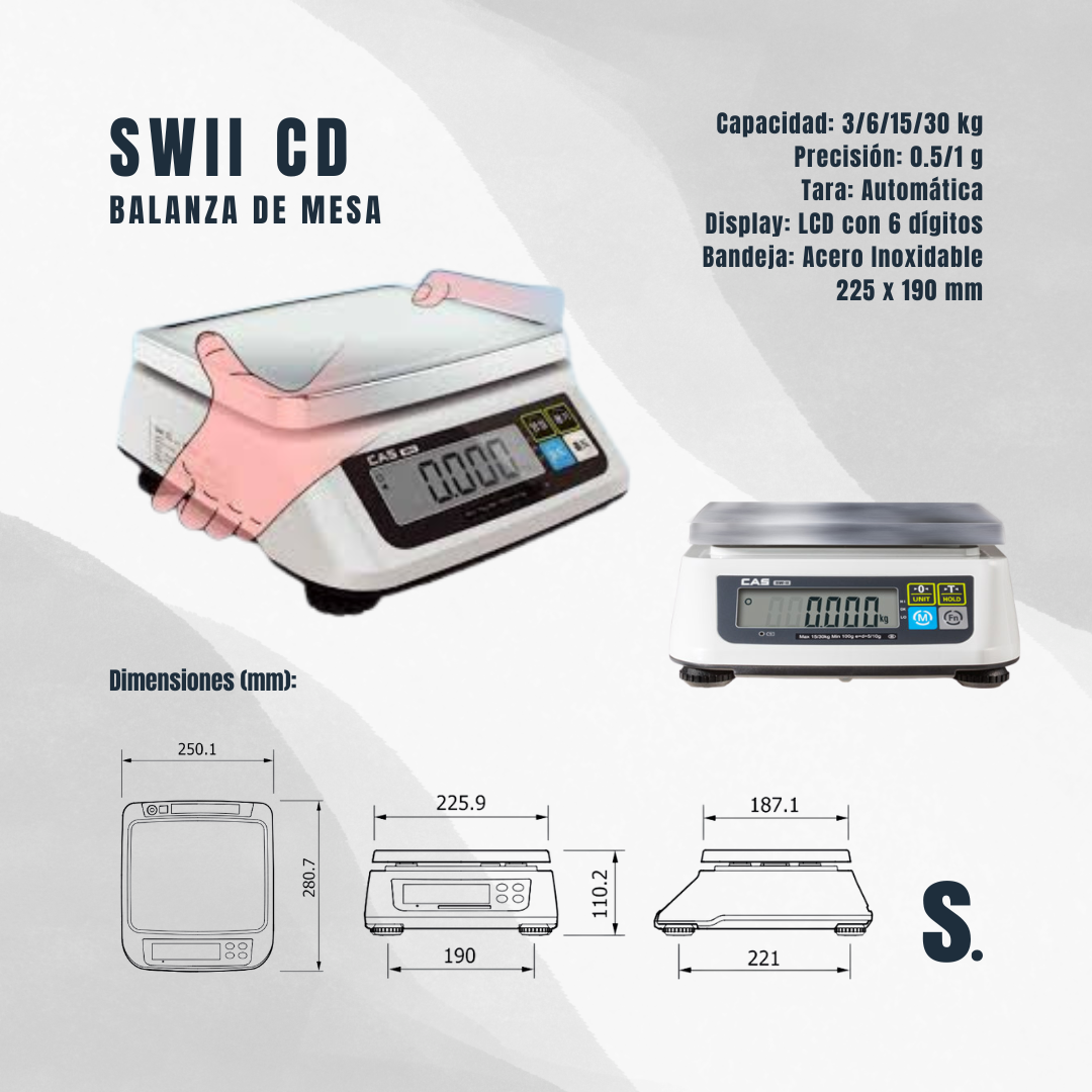 SWII CD | Balanza Comercial Compacta