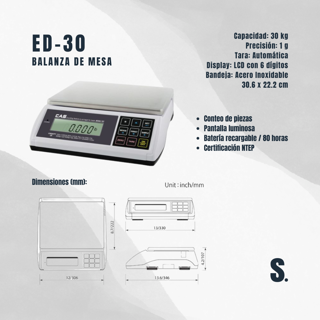 ED | Balanza contadora de piezas